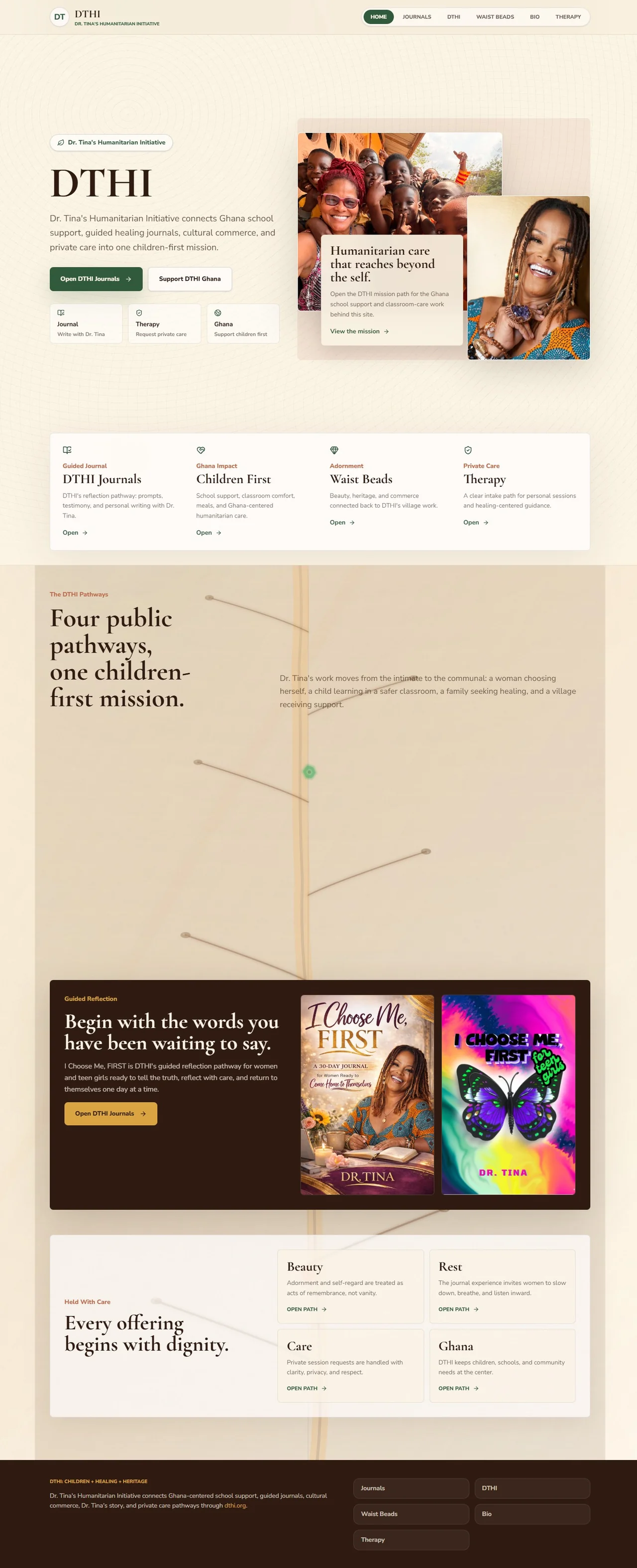 DTHI upgraded website proof